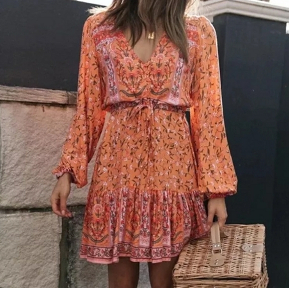 VALERIE BOHO DRESS - Picture 1 of 10